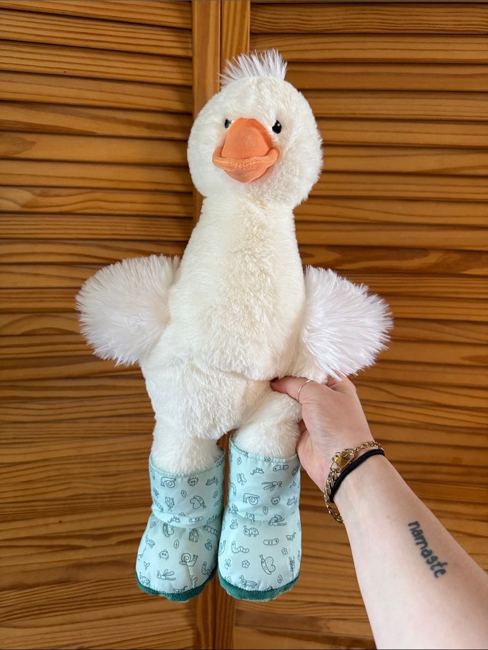Duck in rainboots